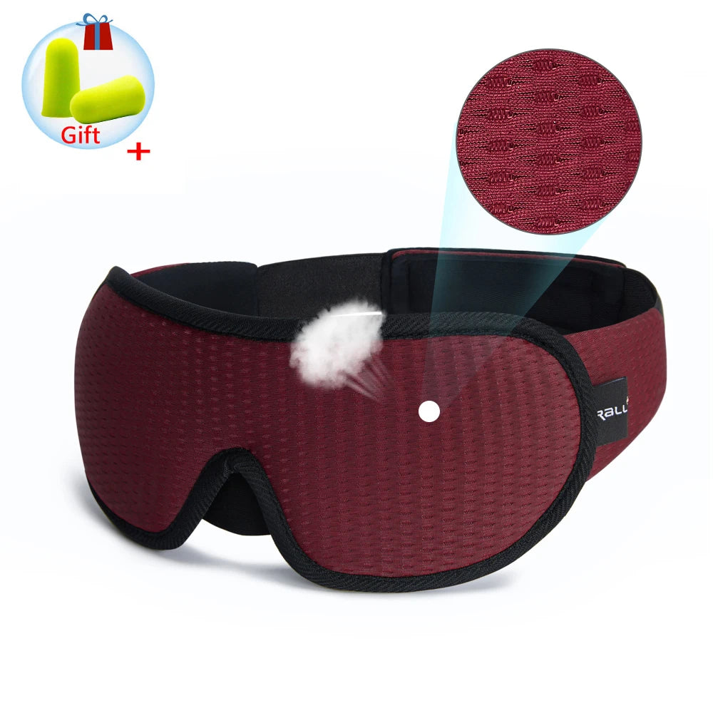 3D Sleeping Mask Block Out Light Sleep Mask For Eyes Soft Sleeping Aid Eye Mask for Travel Eyeshade Night Breathable Slaapmasker Quick Pick Grocers
